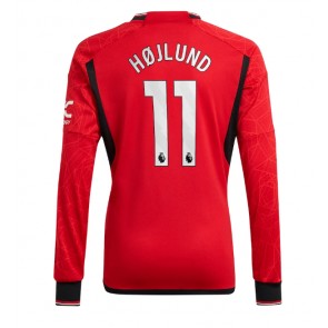 Manchester United Rasmus Hojlund #11 Koszulka Podstawowych 2023-24 Długi Rękaw